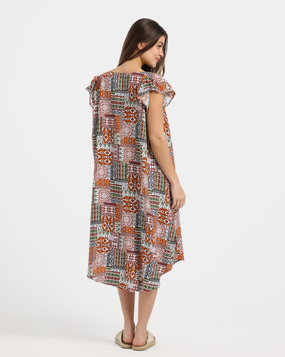 قميص فسكوز قصير مروحه 758