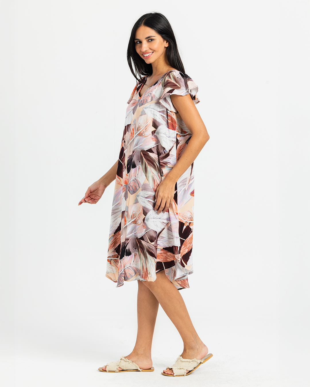 Short Printed Viscose Shirt 762