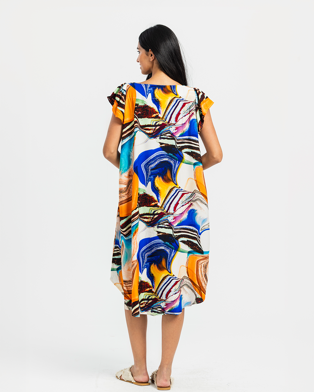 Short Printed Viscose Shirt 763