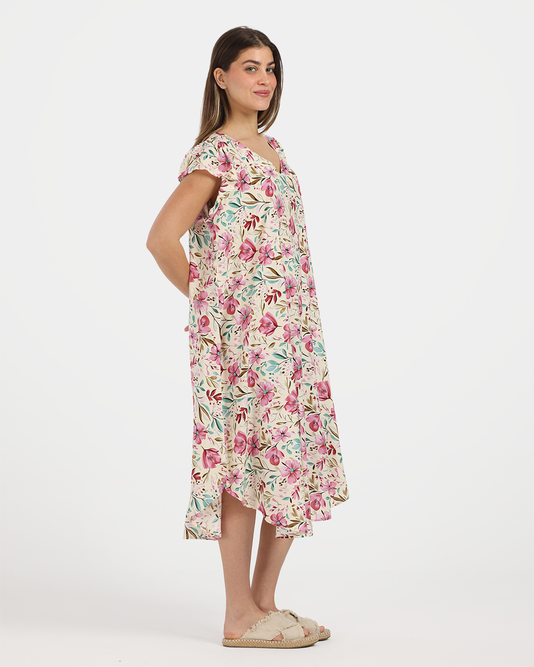 قميص فسكوز قصير مروحه 766