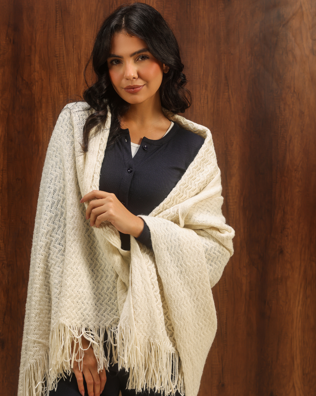 Ribbed Button-Front Pajamas