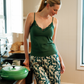 Satin Pants Pajama with Flowers