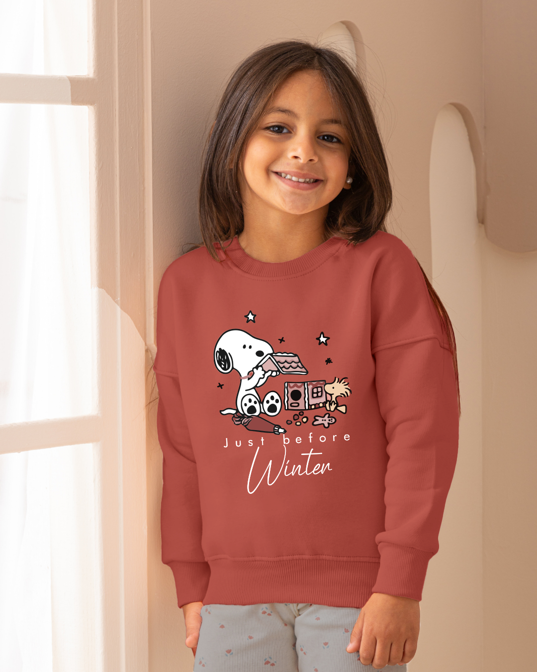 Snoopy Celebrating بيجاما بناتي كُم طويل