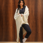 Ribbed Button-Front Pajamas