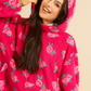 Big Colorful Roses Women Wearable Blanket
