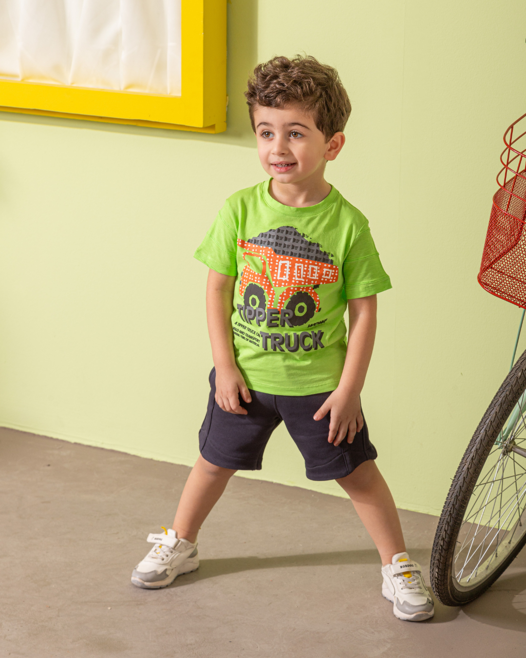 Tipper Truck بيجامه اولادي وسط