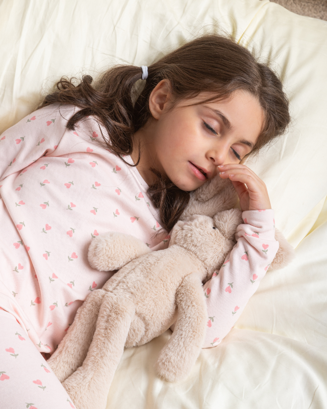 Girls' thermal Set heart roses Pattern