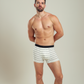Black and white stripe بوكسر رجالي