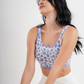 2S soft bra, wide strap, printed