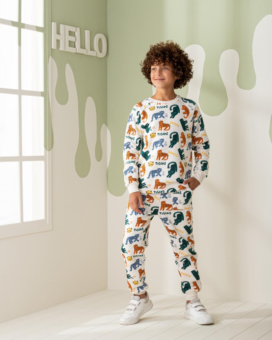 Fantasia Tiger Boys' Long Sleeve Pajamas