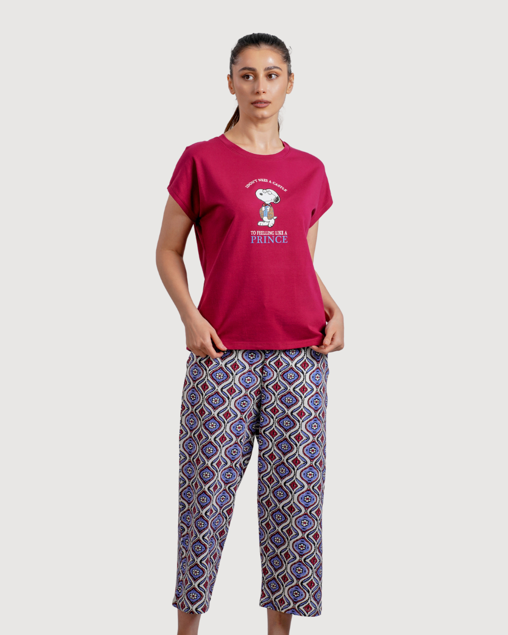 Women's Printed Pentacore Pajama Set