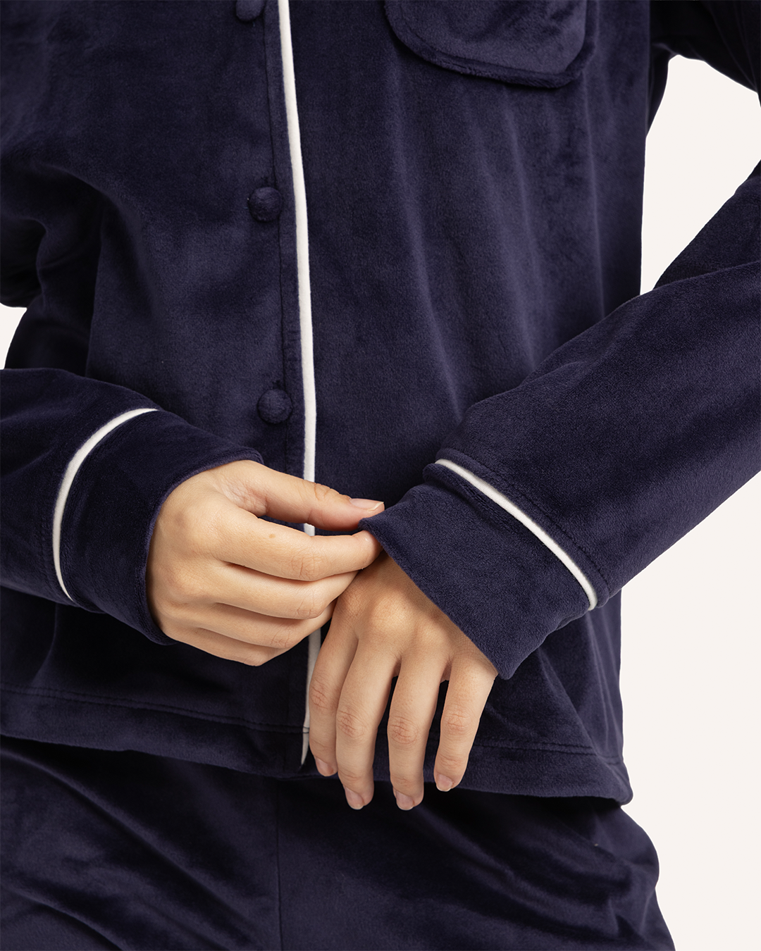 Plain classic women's pajamas