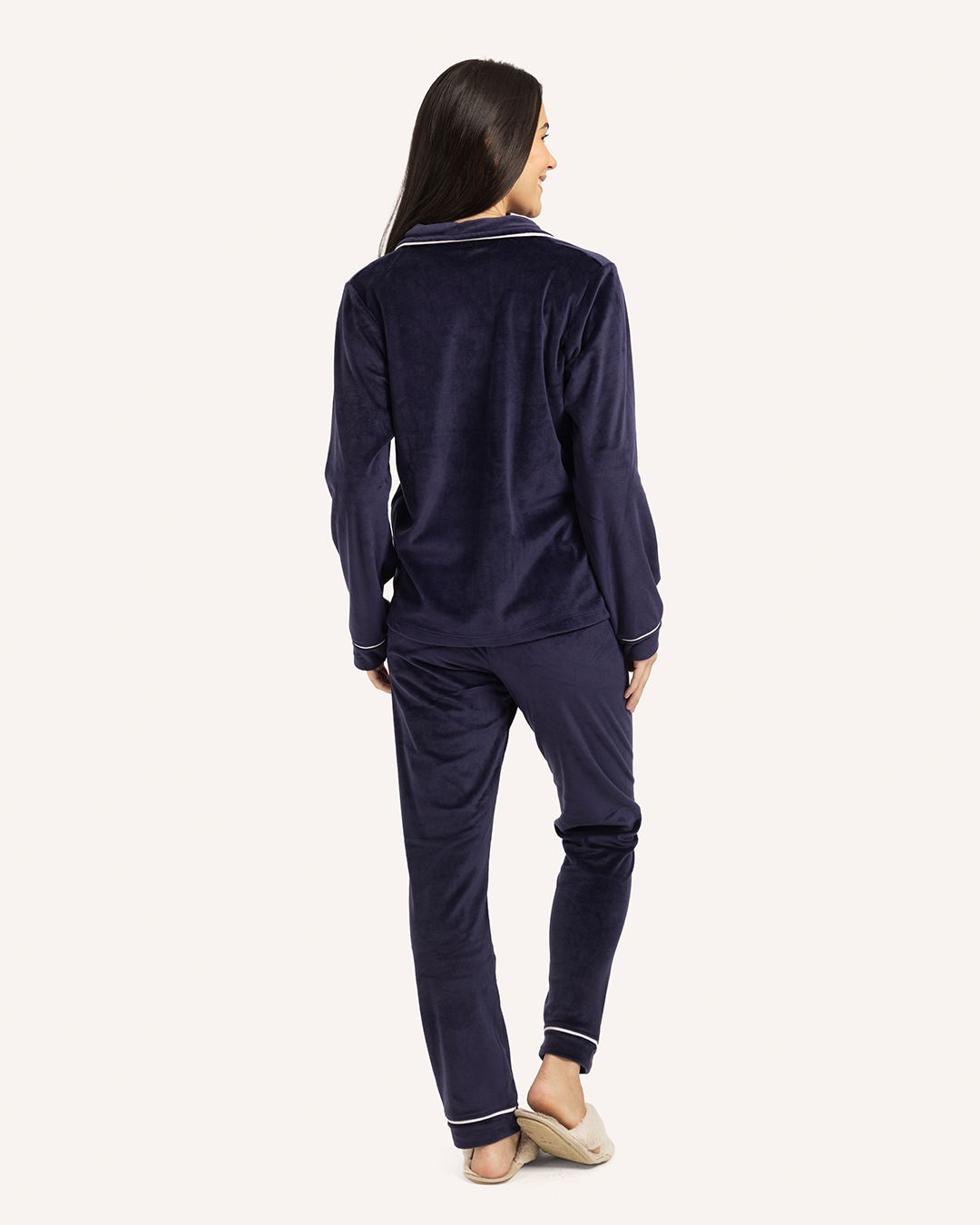 Plain classic women's pajamas