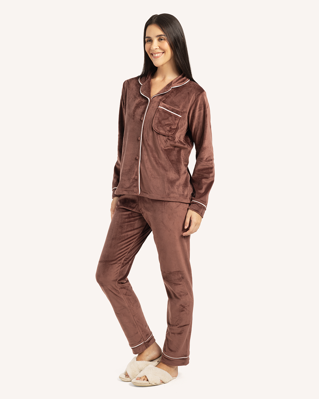 بيجامه كلاسيك ساده