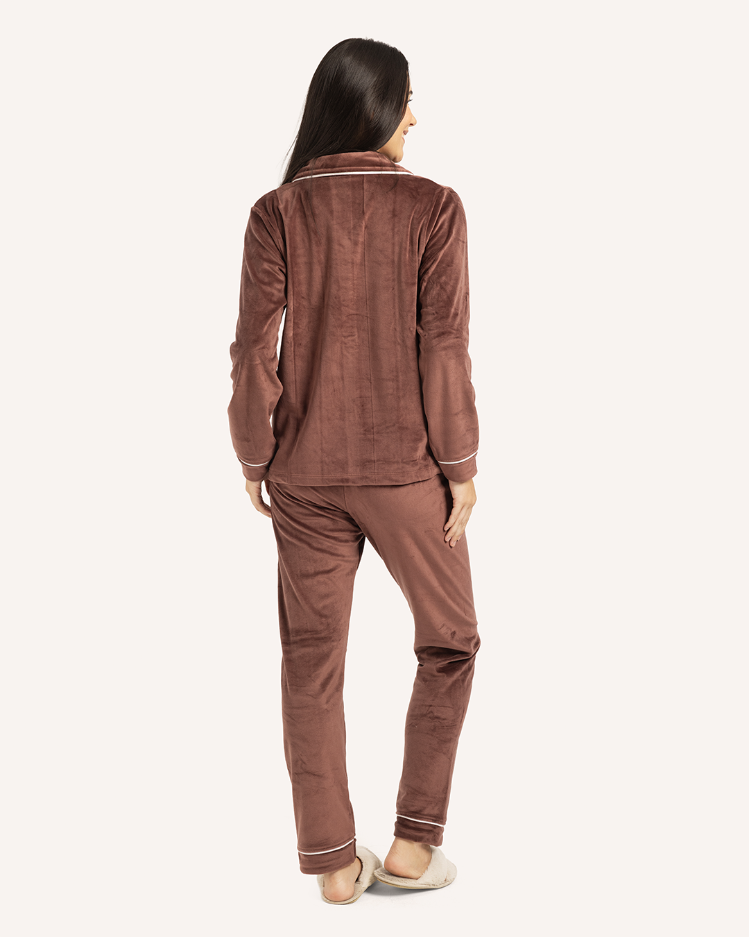 Plain classic women's pajamas