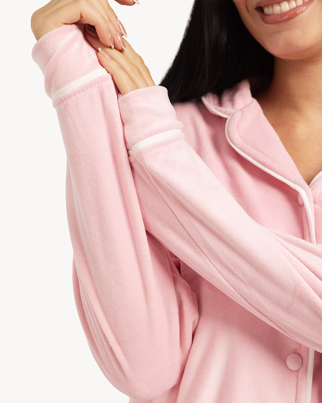 Plain classic women's pajamas