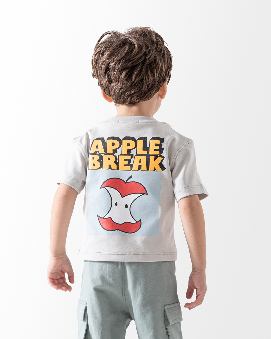 Boys' Baby Set Break with an Apple