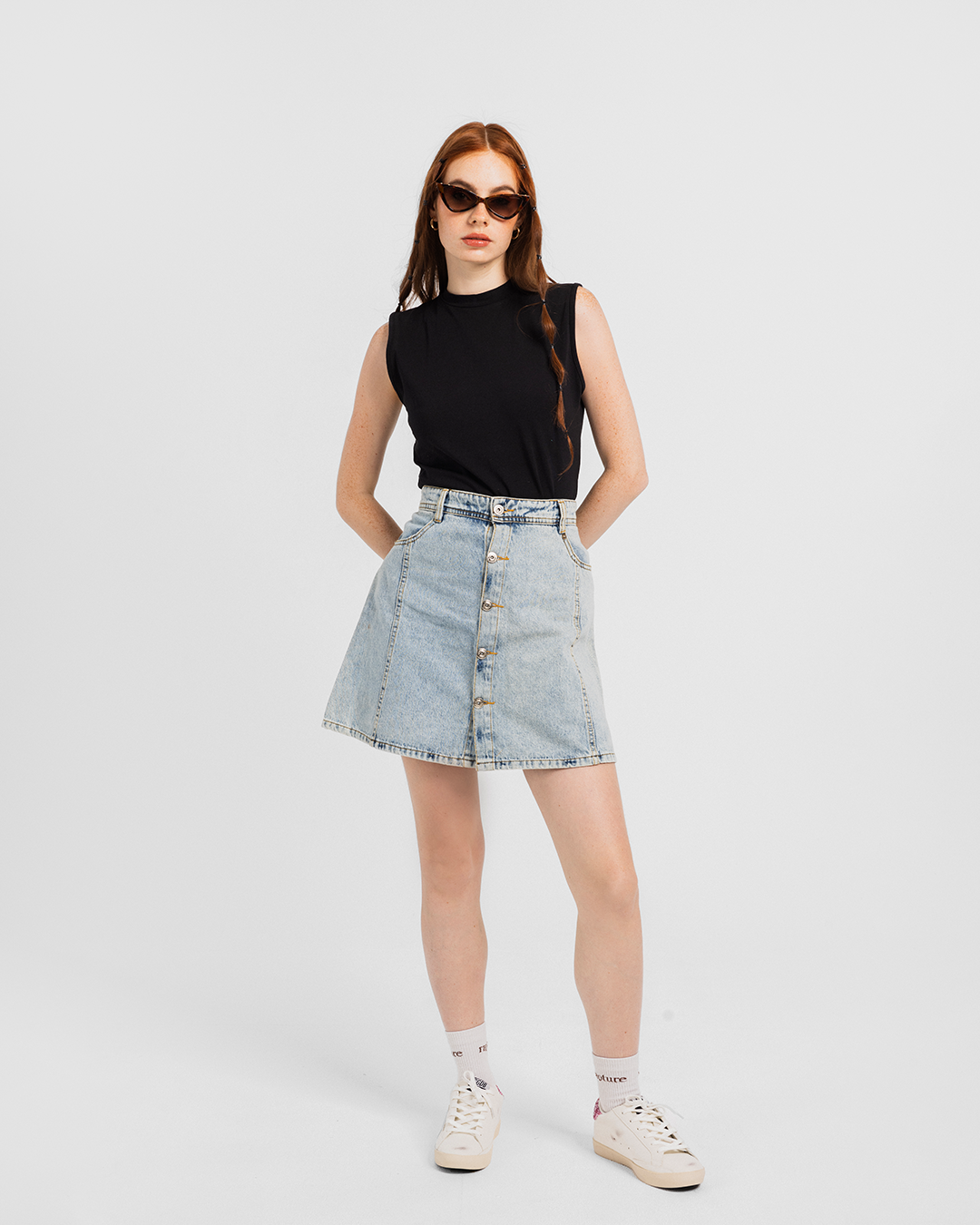 Women High Neck Undershirt توب حريمي رقبة عالية