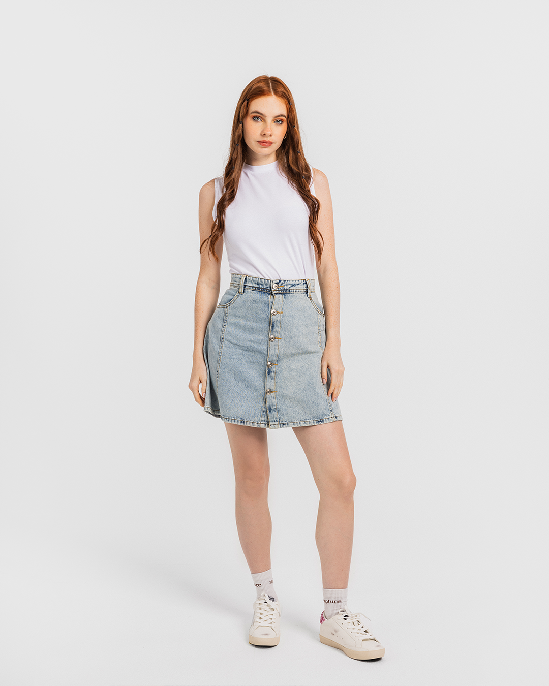 Women High Neck Undershirt توب حريمي رقبة عالية