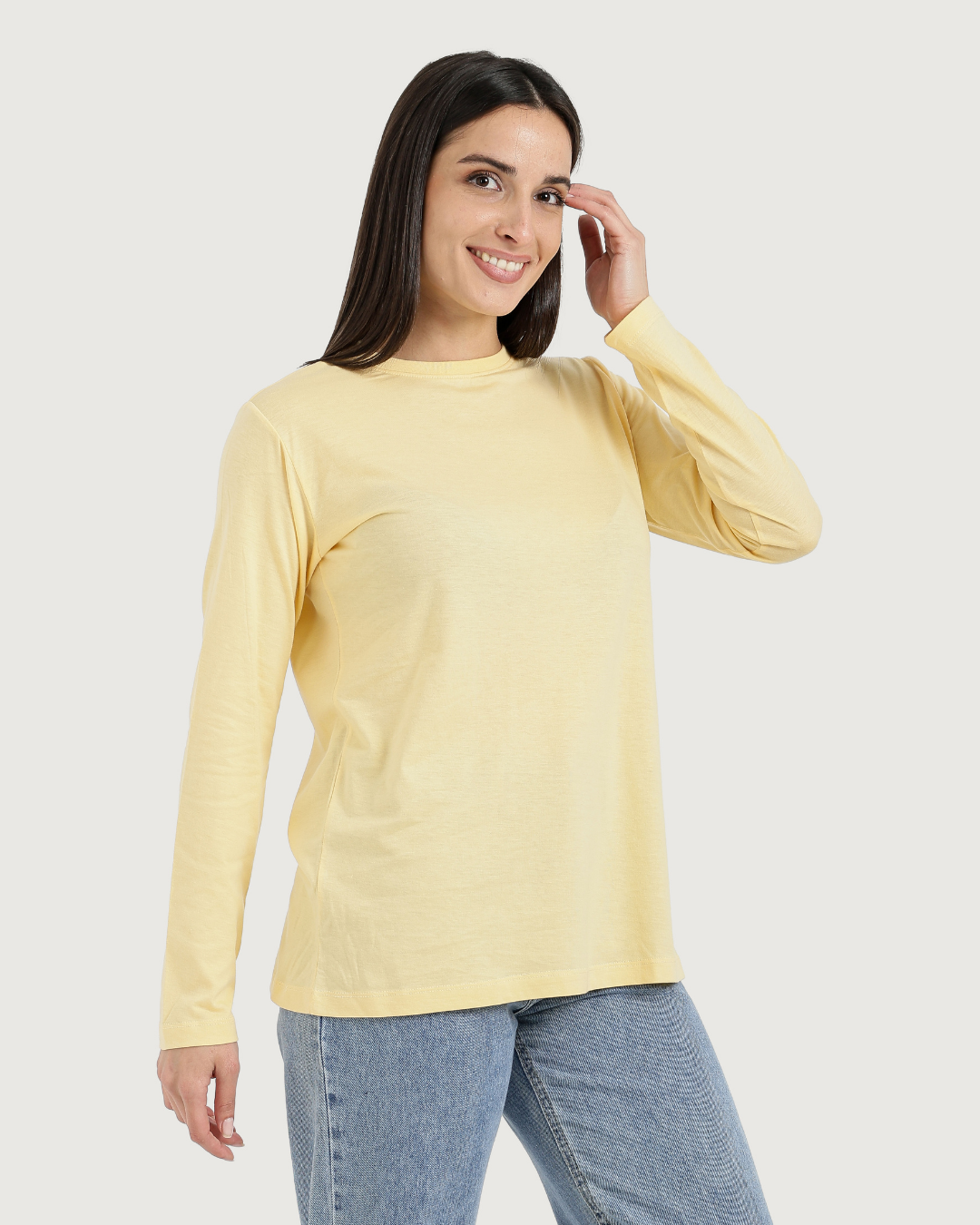 Plain sleeve women's T-shirt