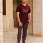 Men's half-sleeve pajamas and rotary circle pants