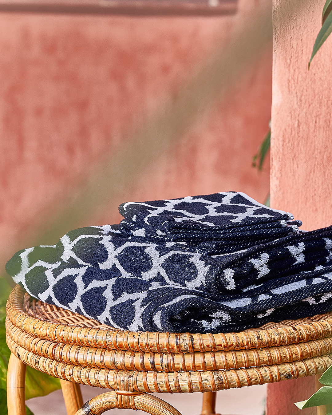 4 set Moroccan tile towels  (30*²30 50*100 70*140)cm