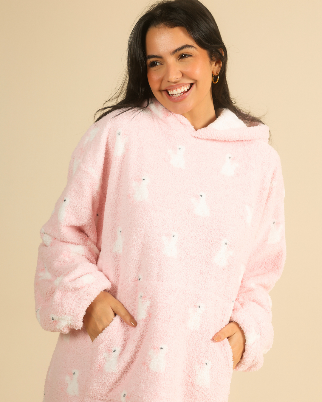Sweet Little Ducks Women Wearable Blanket