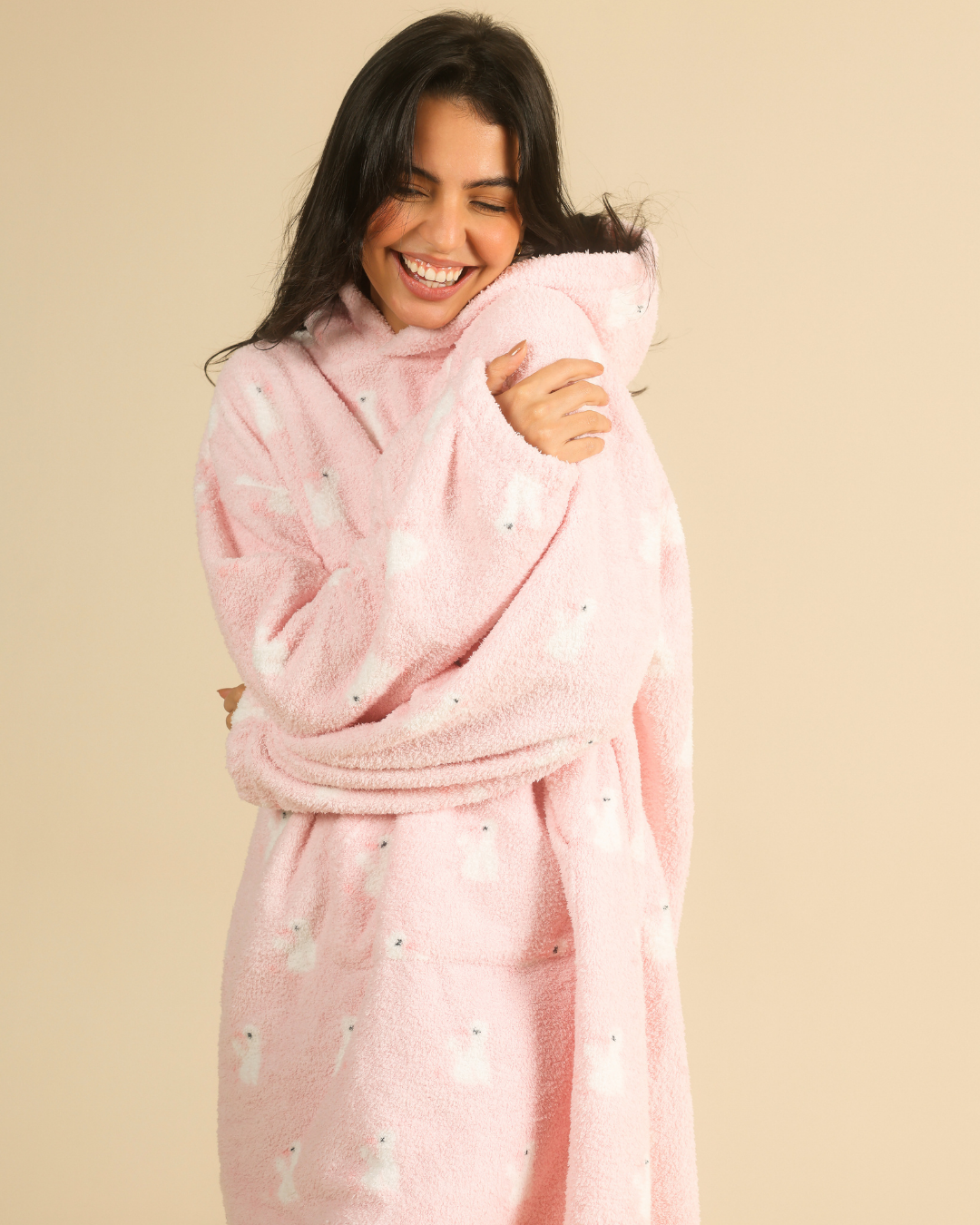 Sweet Little Ducks Women Wearable Blanket