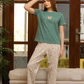 Be slow and happy Pajamas for women, half sleeves