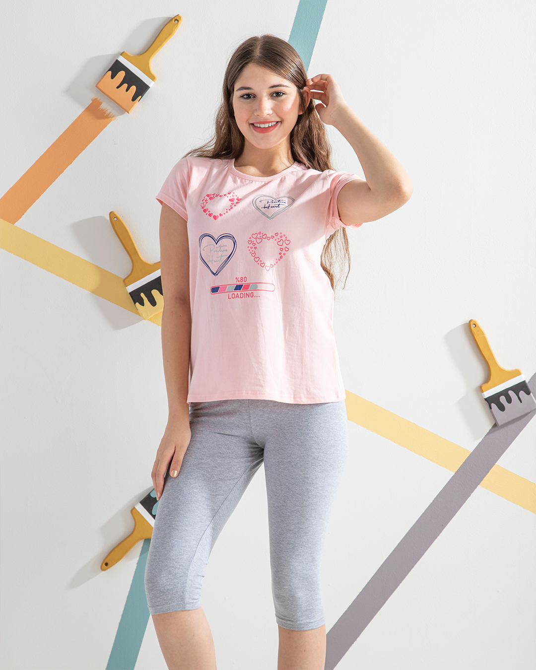  girls' pajamas are hearts