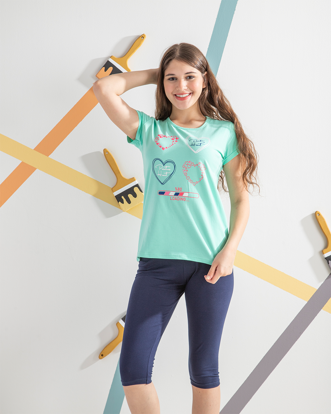  girls' pajamas are hearts