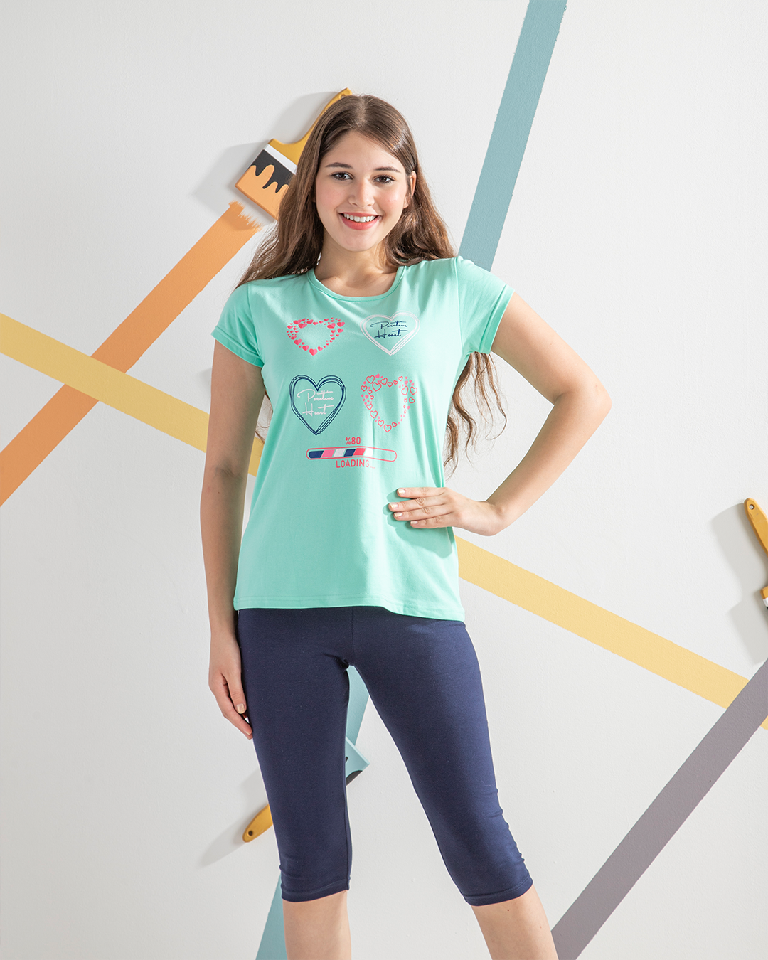  girls' pajamas are hearts