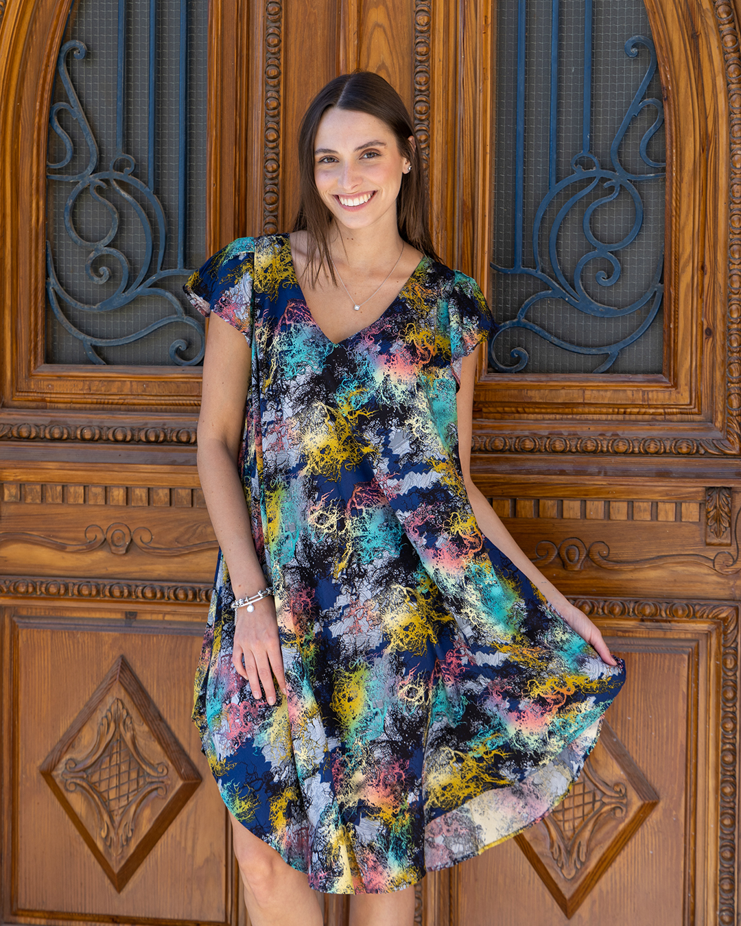 Short viscose shirt 87