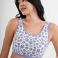 2S soft bra, wide strap, printed