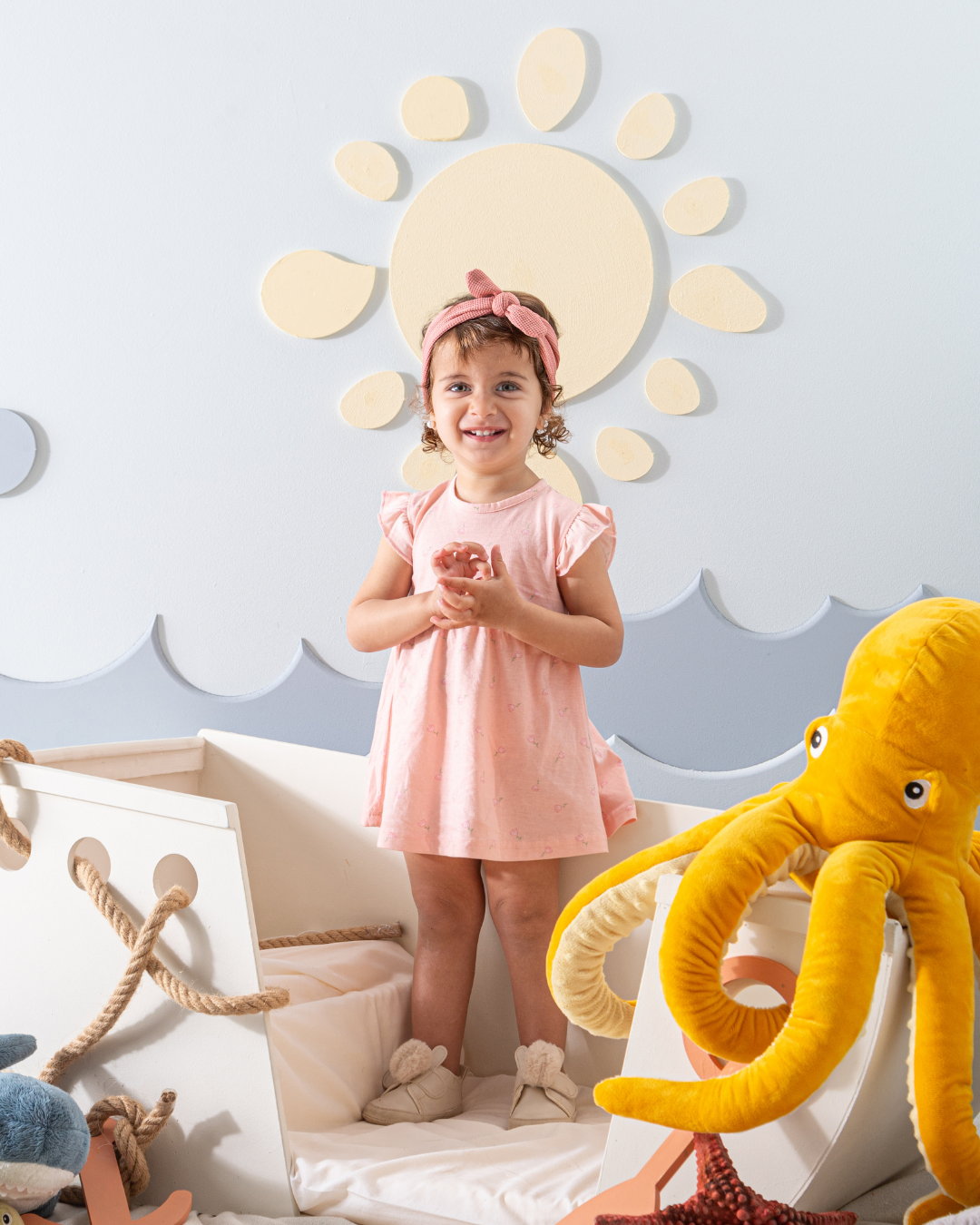 Mother's day flowers baby girls dress