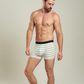 Black and white stripe بوكسر رجالي