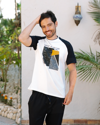 Self Believe بيجاما رجالي نص كم و بنطلون