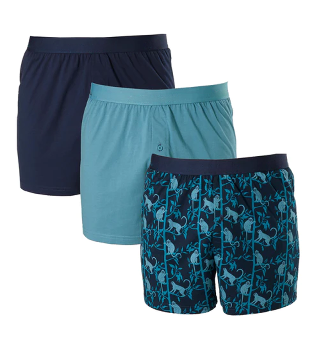 بوكسر رجالي 3قطع طبعات