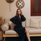 Women's robe, cool rotary shawl, long branches
