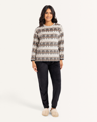 بيجاما كُم طويل طباعه اندلسيه