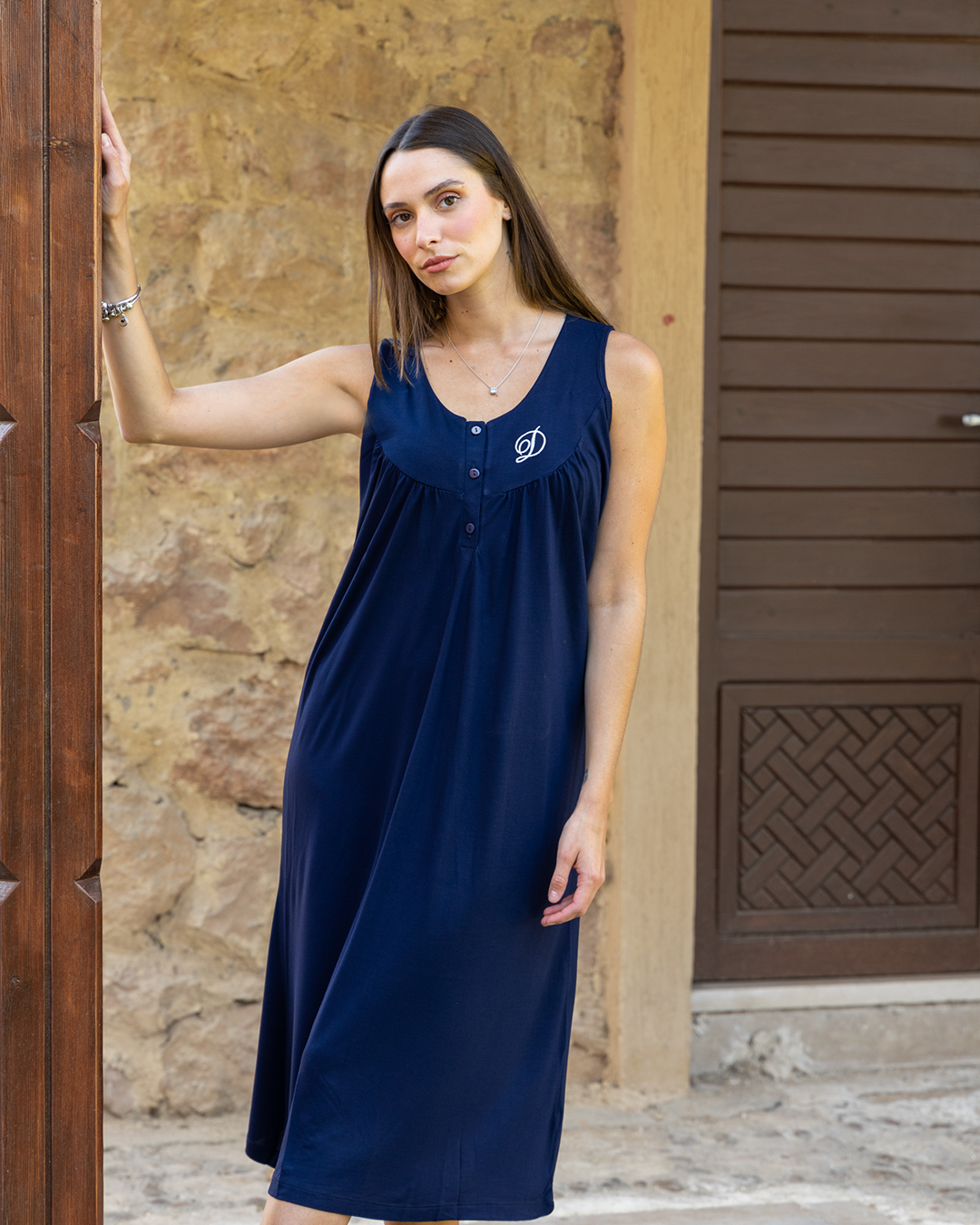 نايت شيرت حريمي كت سفره تطريز قصير