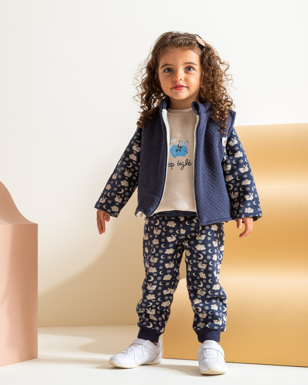 Sleep Tightبيجامه اولادي تيشيرت +كيت كت+بنطلون مطبوع