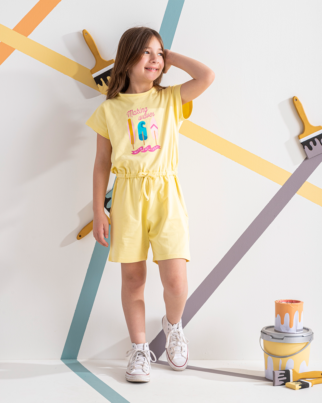 making waves Salobit girls shorts