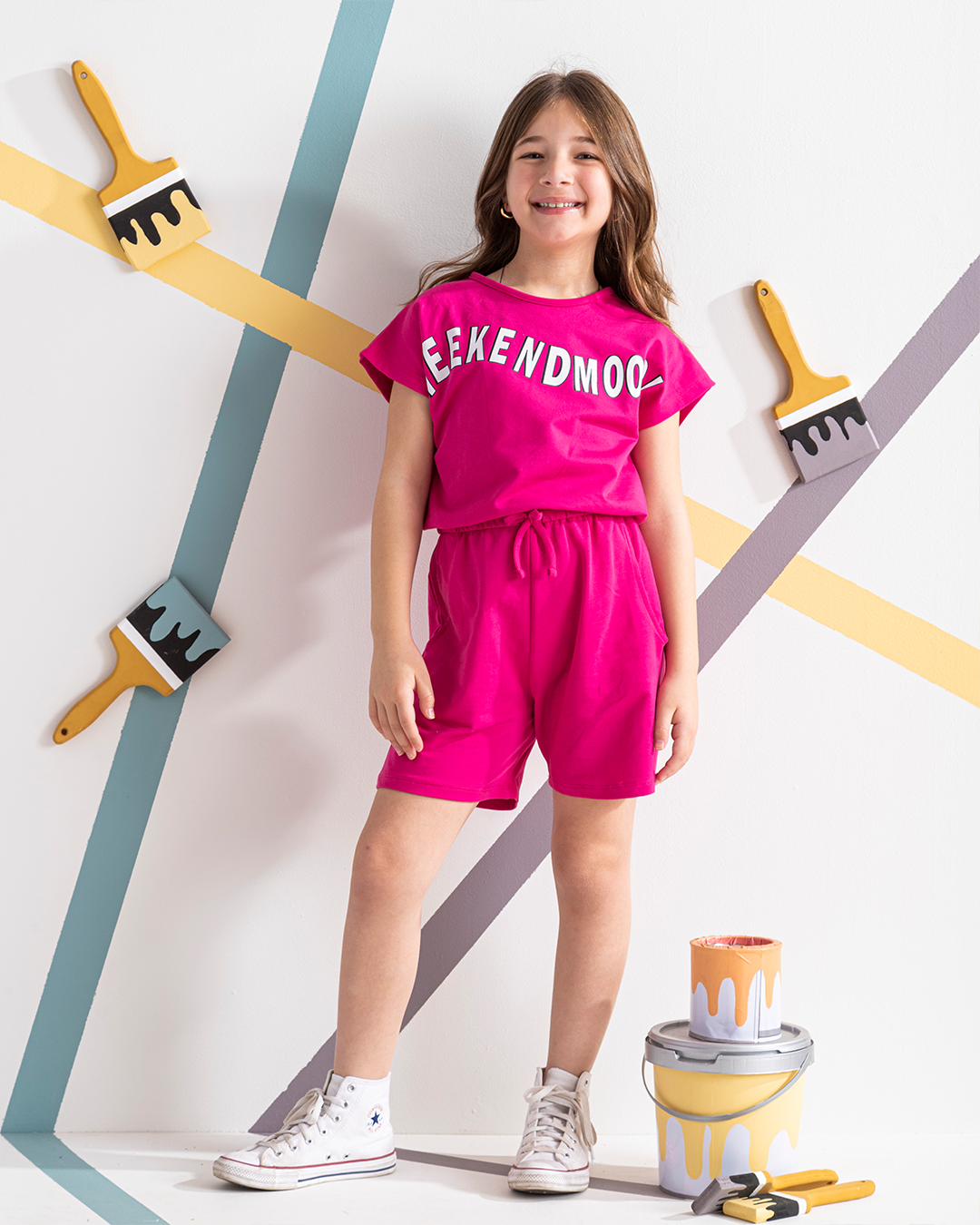 WEEK END MOOD Girls shorts bodysuit