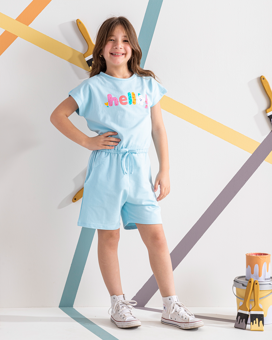 HELLO سالوبيت بناتي شورت