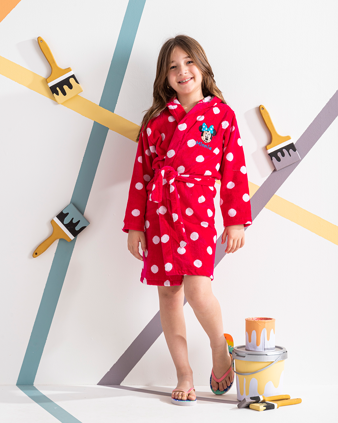 Girls Minnie Mouse bathrobe