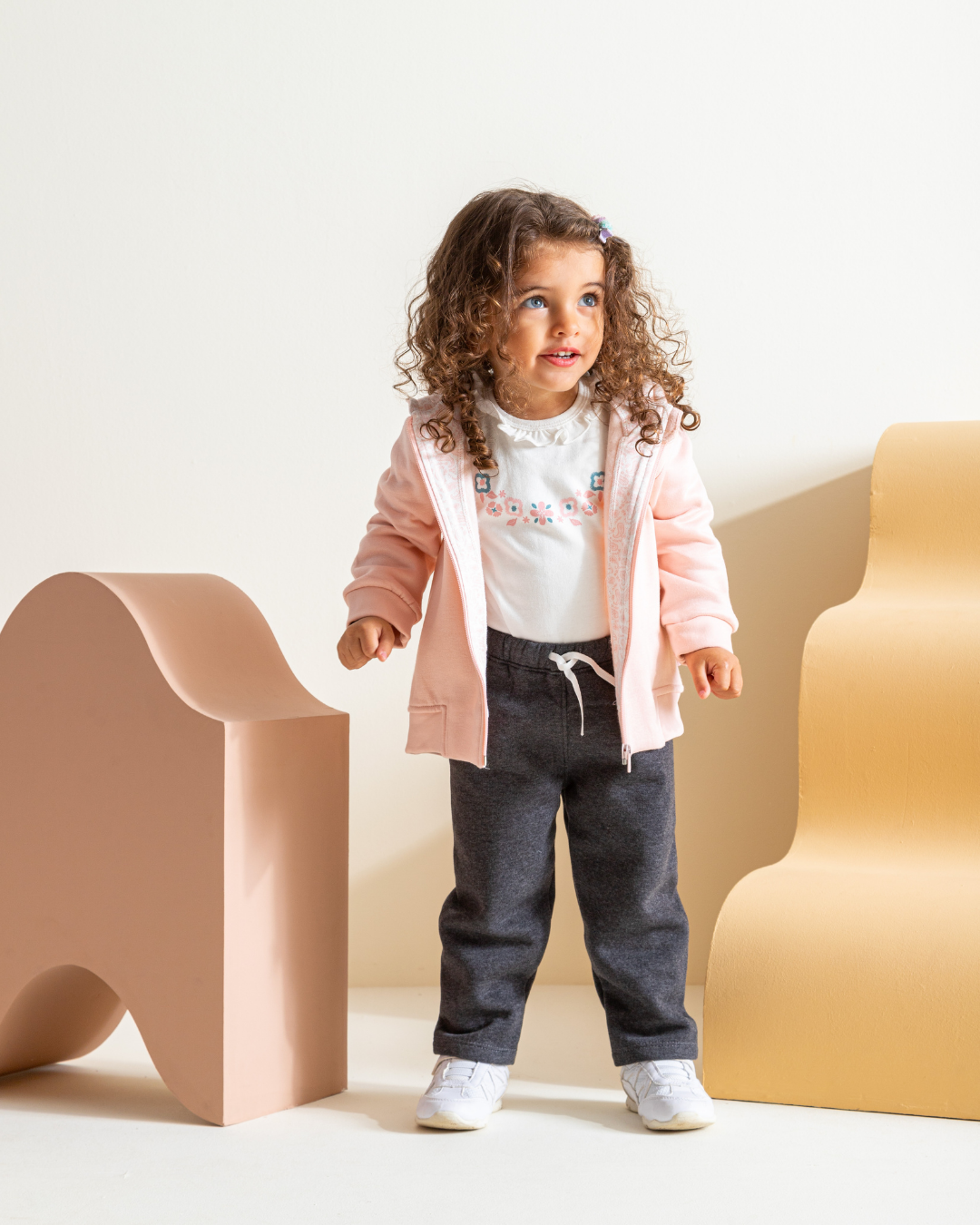 Natura بيجامه بناتي بودي+جاكيت بالكبيشون+بنطلون مطبوع