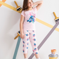 My girls' pajamas, half sleeves, pintacore stitch