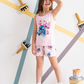 Girls' pajamas, cut shorts, stitch