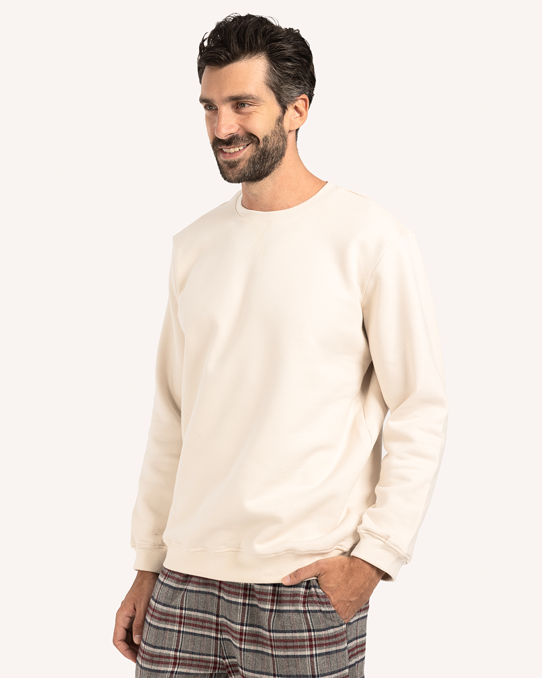 سويت شيرت رجالي ساده راوند